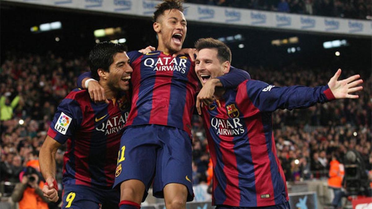 El tridente del Barça es el más goleador de la historia del club