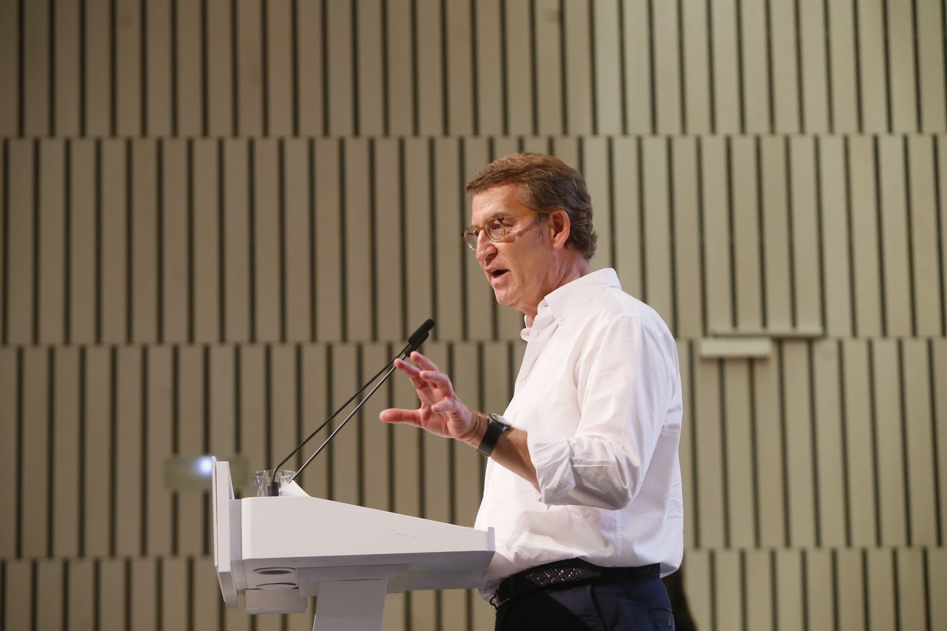 El presidente del PP, Alberto Núñez Feijoó.