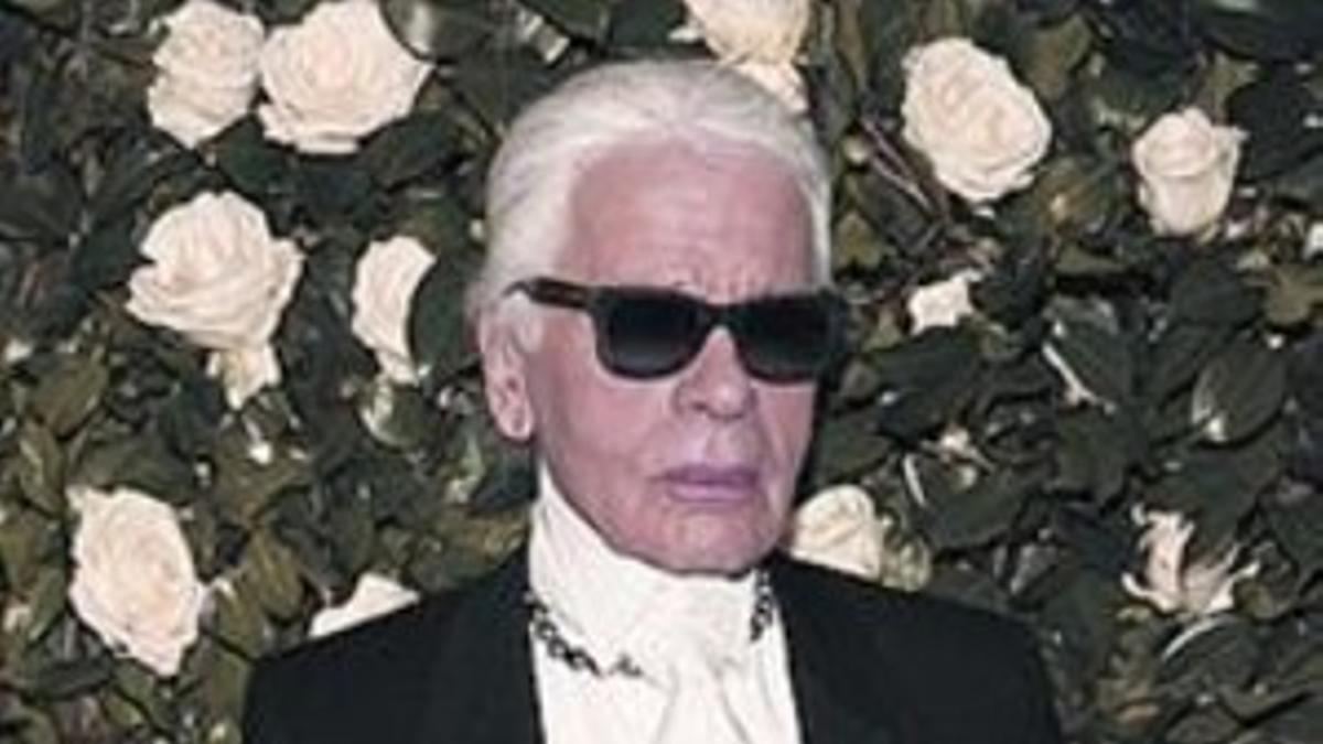 El diseñador Karl Lagerfeld.