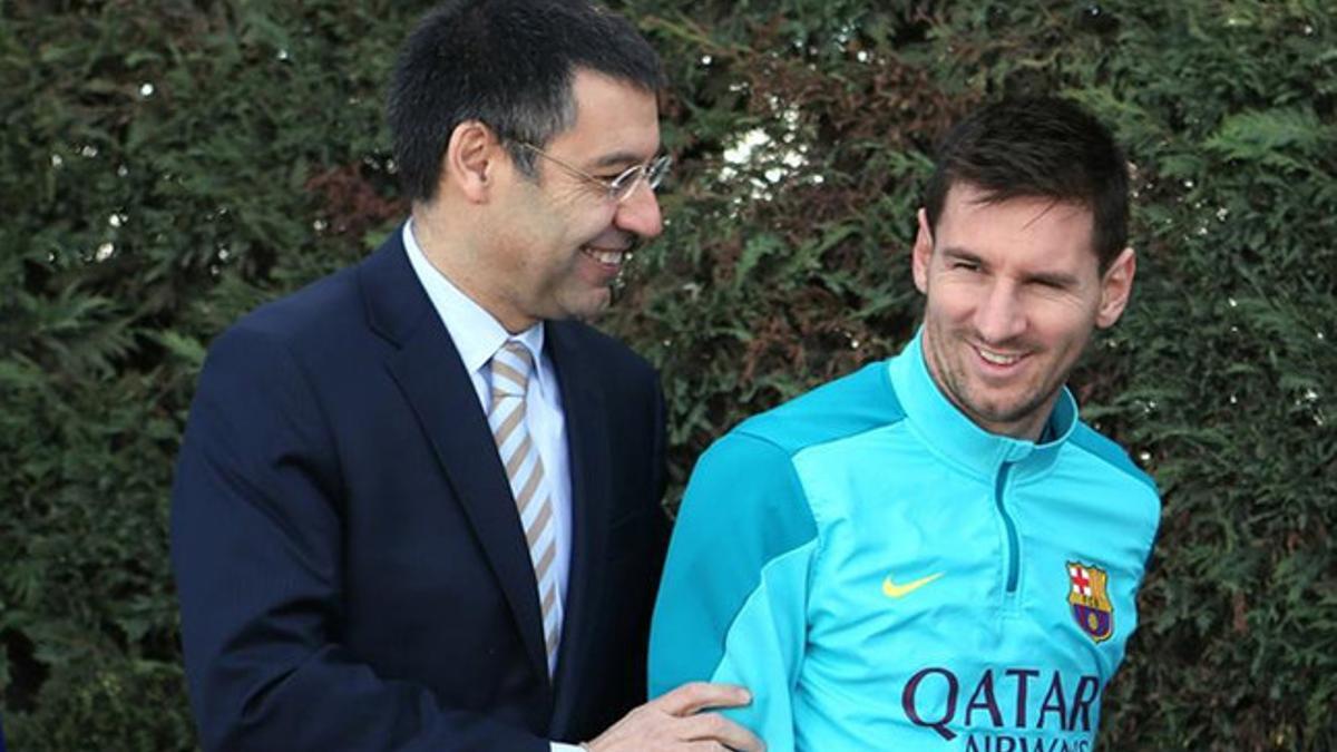 Bartomeu quiso defender públicamente a Messi