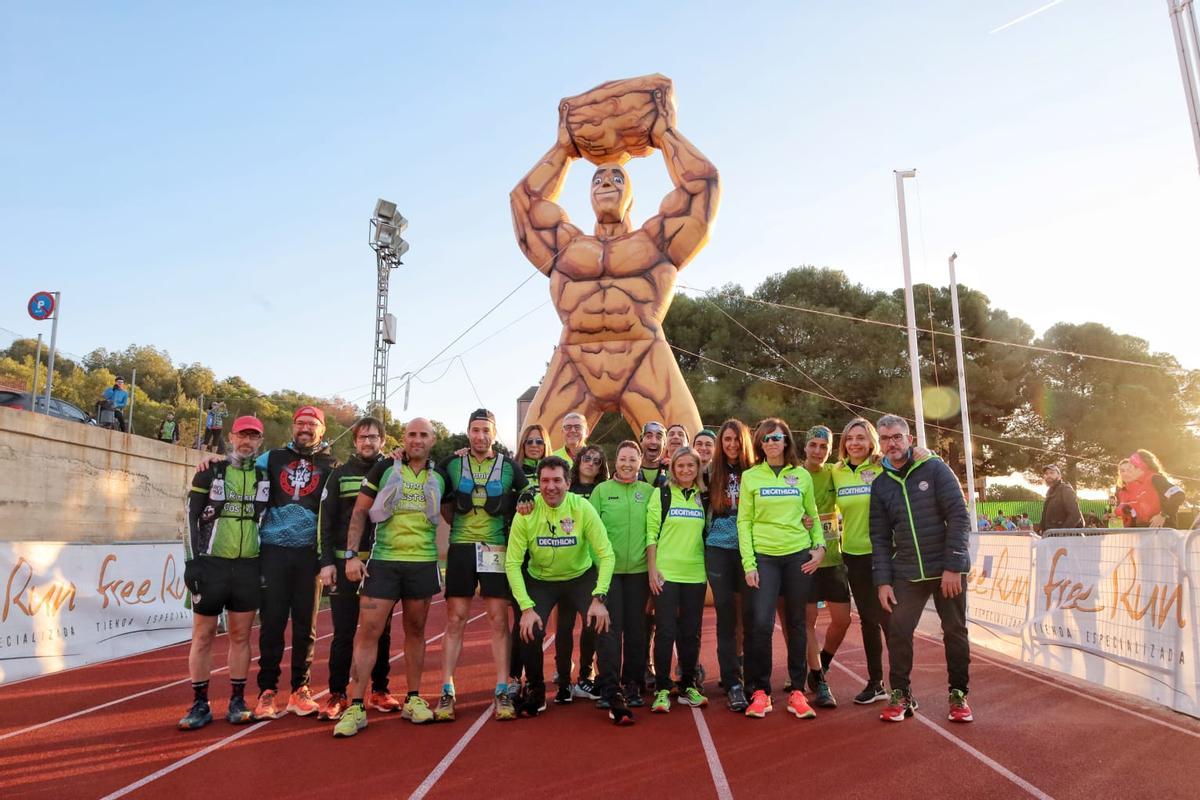 Algunos de los componentes del CA Runnng Castelló, club organizador.