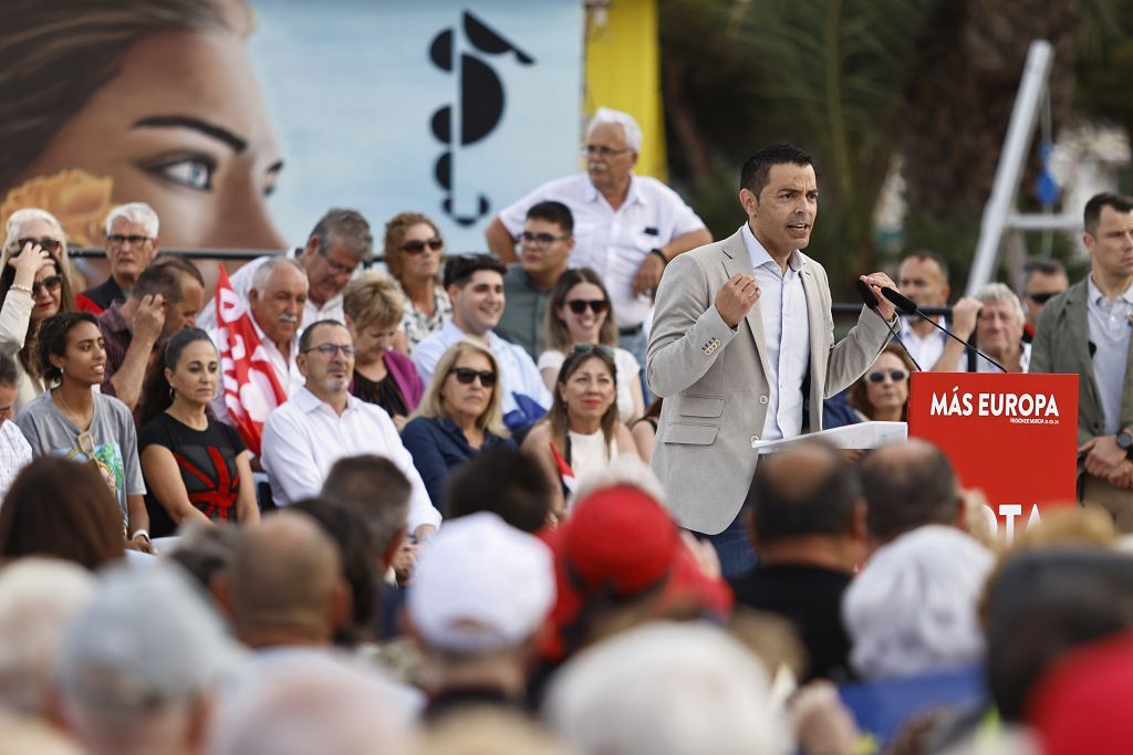 Visita de Pedro Sánchez en Los Alcázares