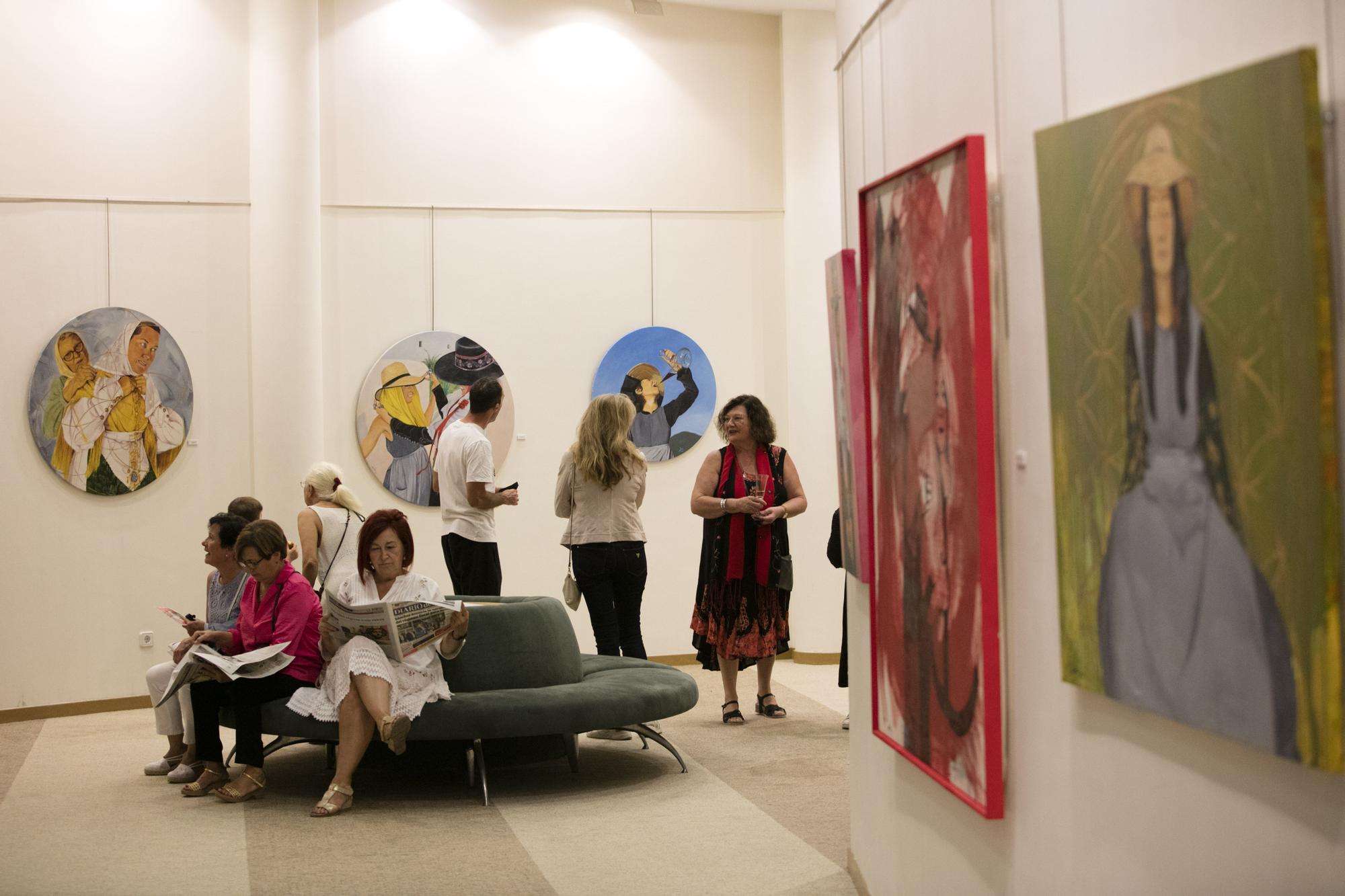 Las imágenes de la exposición de Aída Miró en el Club Diario de Ibiza