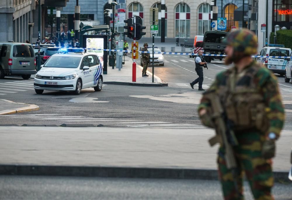 Explosión en la estación central de Bruselas