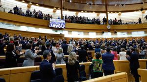 Momento de la aprobación de la reforma constitucional.