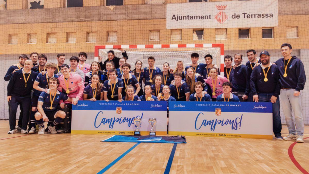 Doblet del Club Junior a les finals del Campionat de Catalunya de hockey sala a Can Jofresa