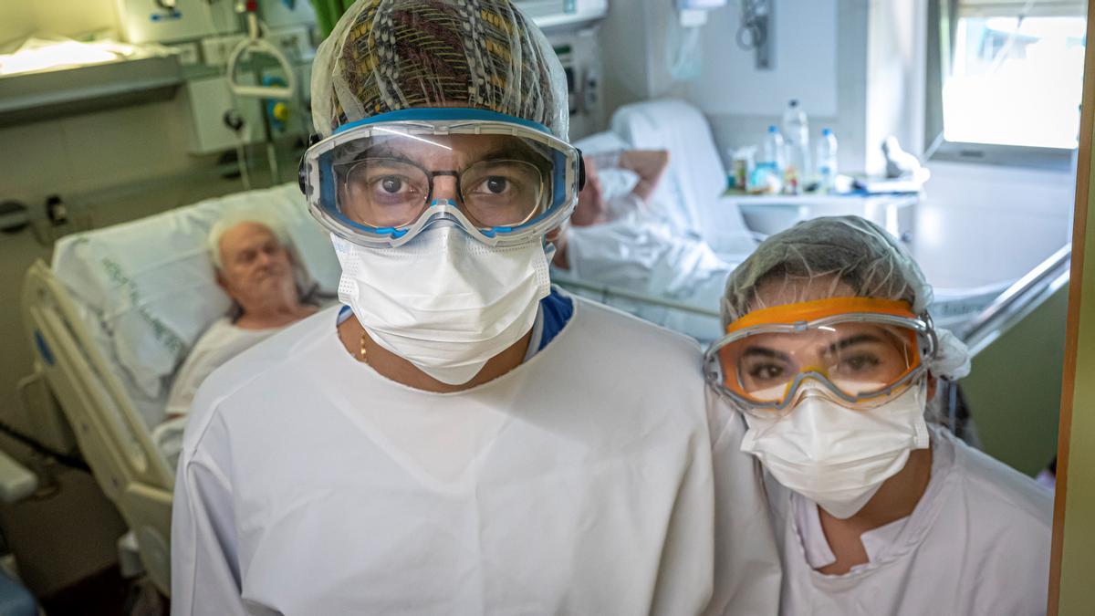 Planta Covid del Hospital Clínic, en imágenes