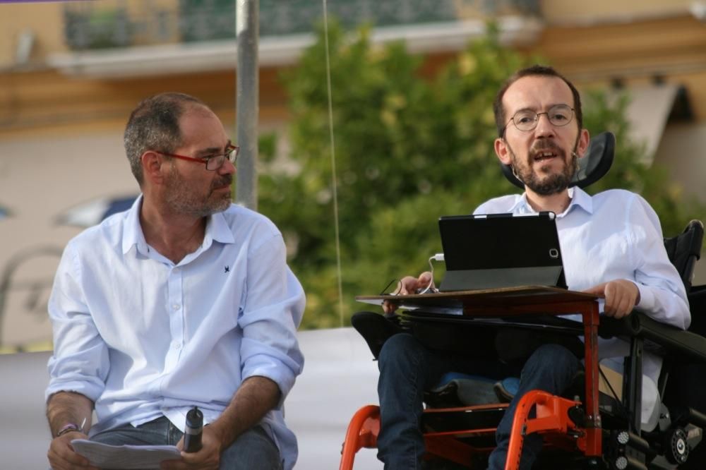 26J: Mitin de Unidos Podemos en la plaza de la Merced