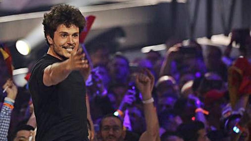 Miki Núñez, el sábado, durante su actuación en Eurovisión.