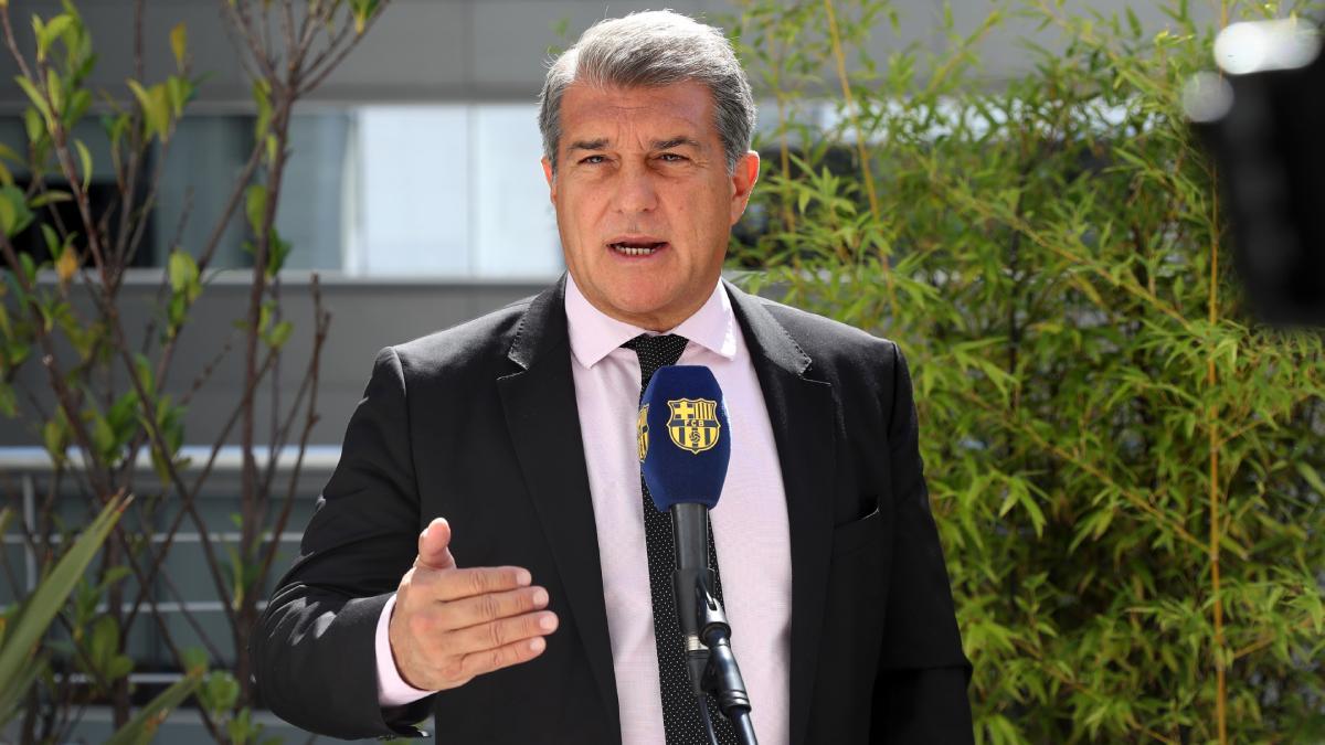 El presidente del FC Barcelona, Joan Laporta, analiza la actualidad del club blaugrana