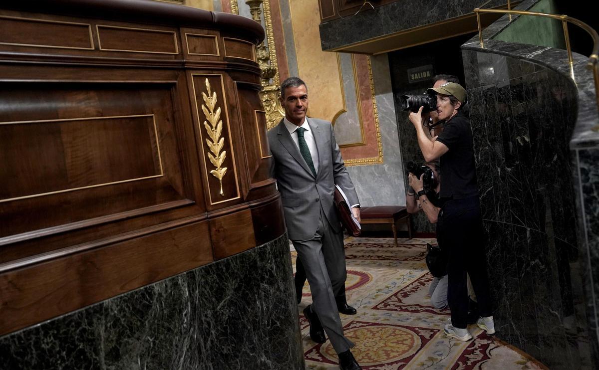 Comparecencia de Pedro Sánchez en el Congreso de los Diputados.