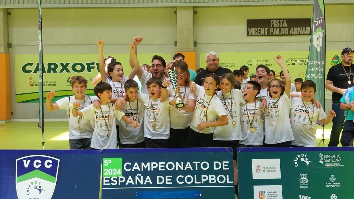 El Foios EC en el Campeonato de España de Colpbol 2024.
