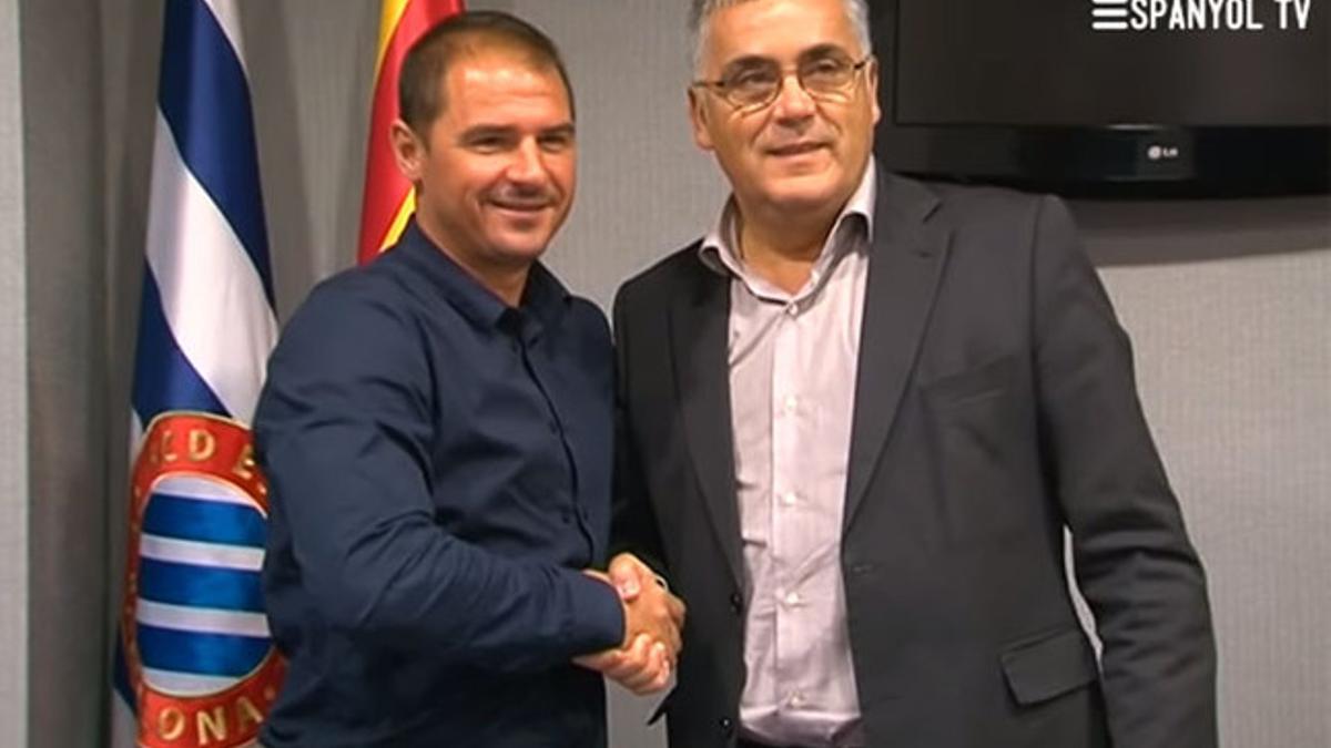 Lardín y Collet, tras la firma del contrato