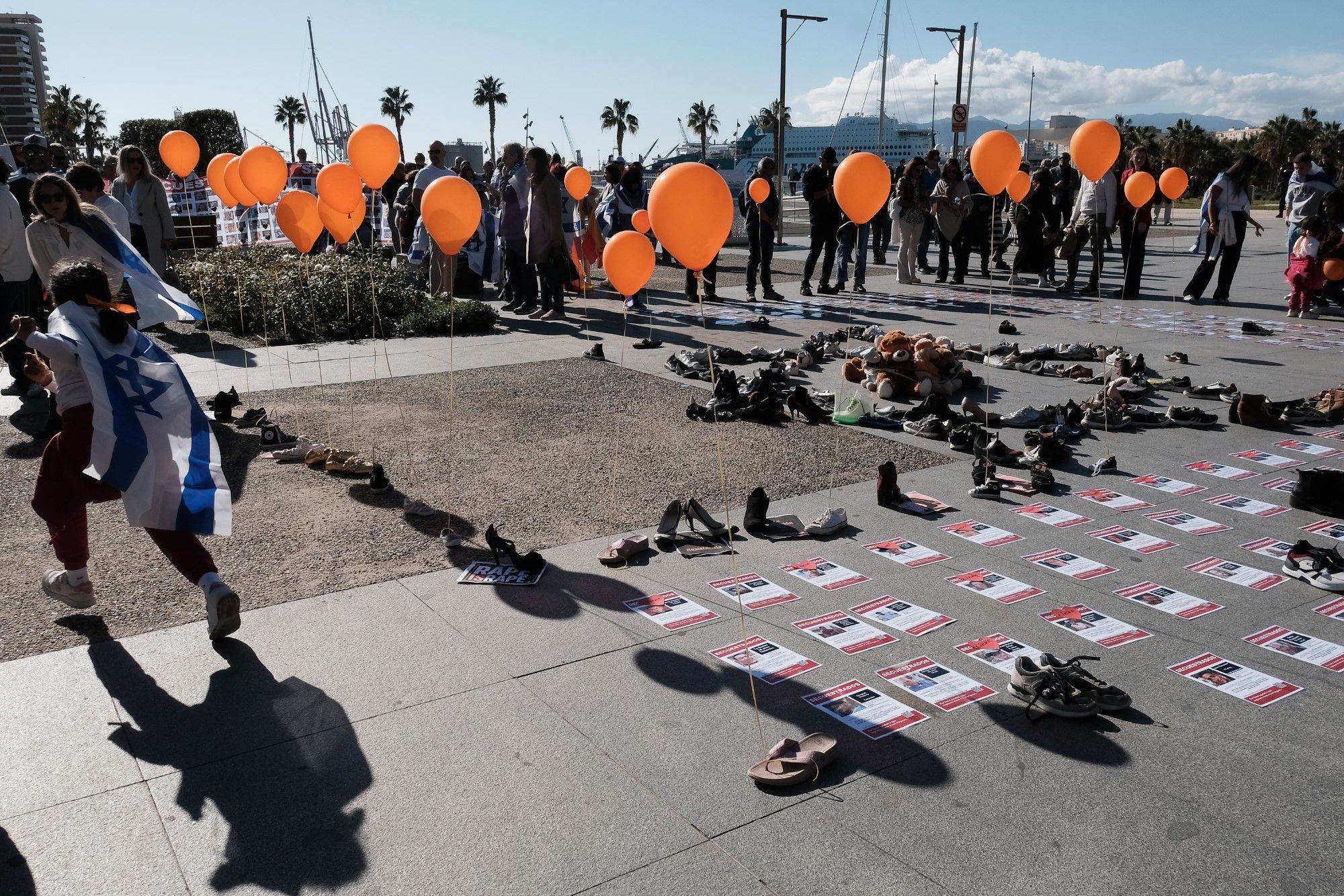 Manifestación de solidaridad con los rehenes secuestrados por Hamás