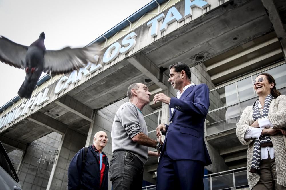 Presentación de Fernando Hierro como entrenador del Real Oviedo