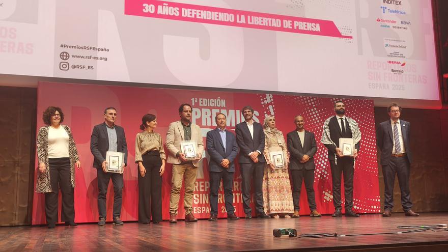 Levante-EMV recibe el premio nacional de Reporteros Sin Fronteras por la cobertura de la dana