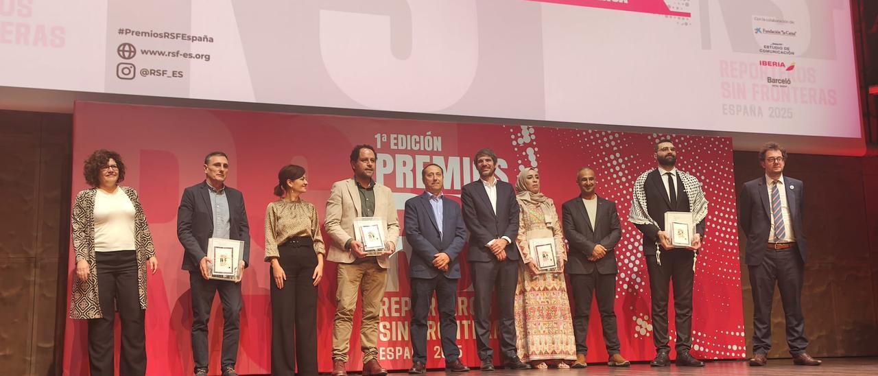 Levante-EMV recibe el premio nacional de Reporteros Sin Fronteras por la cobertura de la dana