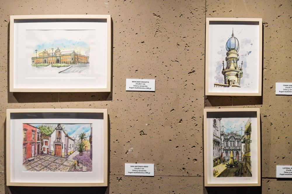 Exposición de ilustraciones de Las Palmas de Gran Canaria