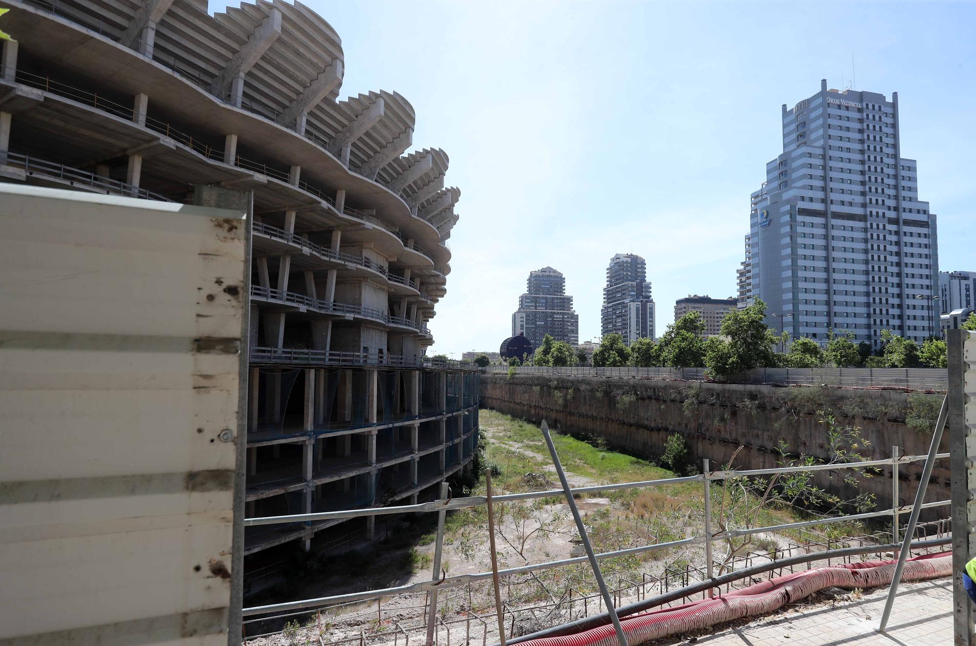 Las obras en el nuevo Mestalla como nunca las habías visto antes