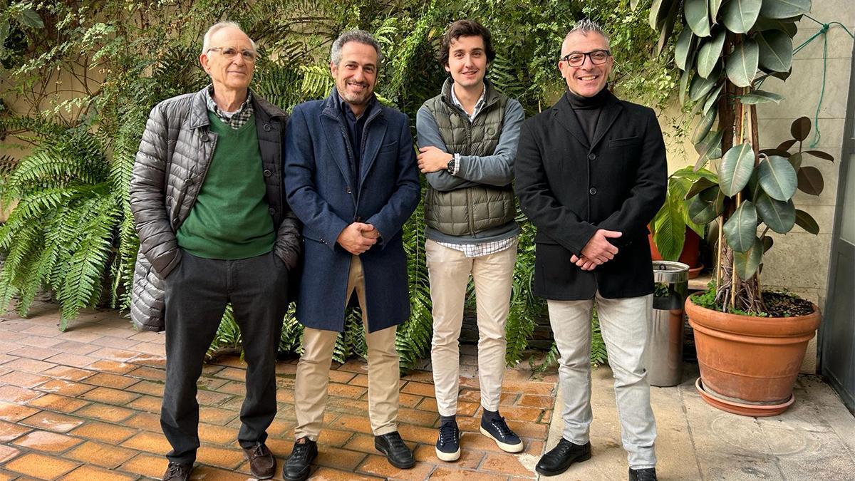 Alegre, Lozano, Gandía y Falcó tras la asamblea de Valencia Ruta del Vino.