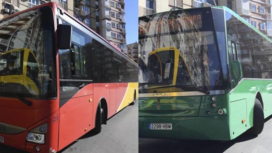 Los autobuses rojos y amarillos, así como los verdes, son algunos de los nuevos que funcionan desde este viernes.