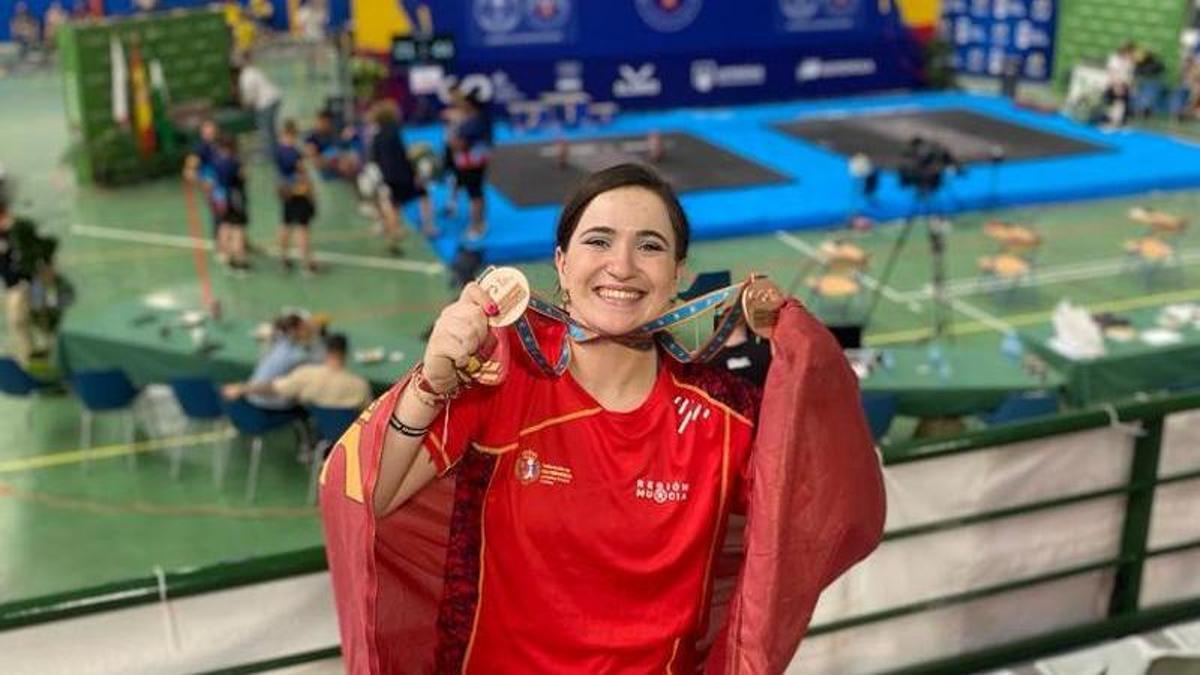 Clara Sánchez, en los Campeonatos de España