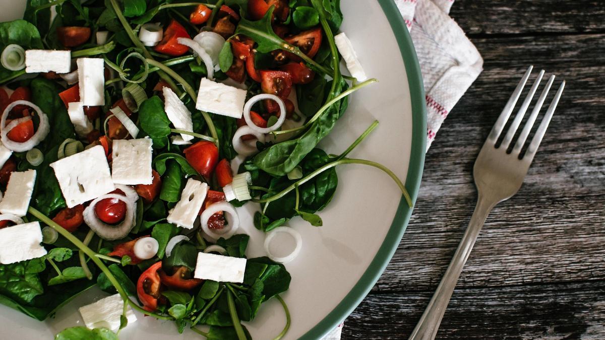 Una ensalada de canónigos