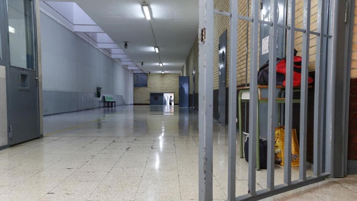 Interior de la cárcel de Brians, en Sant Esteve de Sesrovires.
