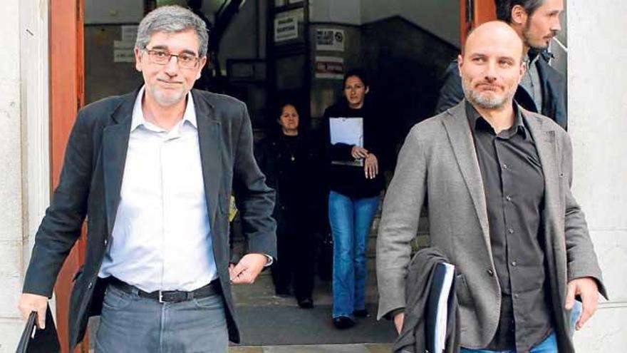 El exconseller Biel Vicens y Antoni Verger.