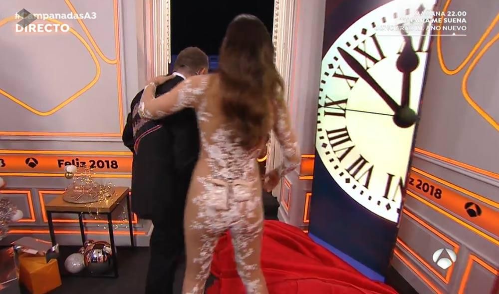 Cristina Pedroche y su mono de Pronovias en Nochevieja 2017