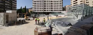 Alcoy finaliza las obras del parking de la Rosaleda a falta del jardín exterior