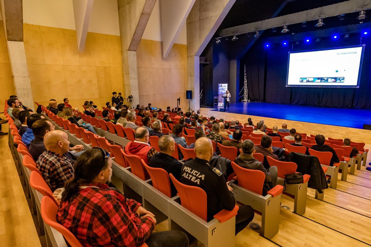 Un momento del congreso de drones celebrado en Benidorm.