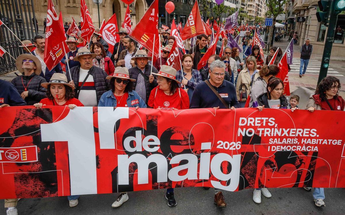 Las imágenes de la manifestación del 1 de Mayo en Alcoy Las imágenes de la manifestación del 1 de Mayo en Alcoy