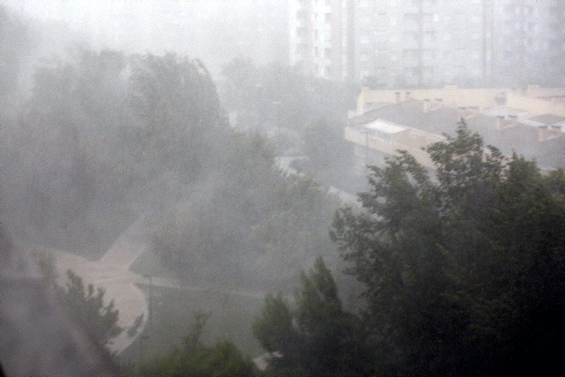 Fuerte tormenta en Zaragoza