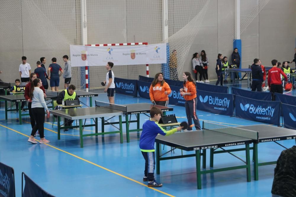 Final de tenis de mesa de Deporte en Edad Escolar