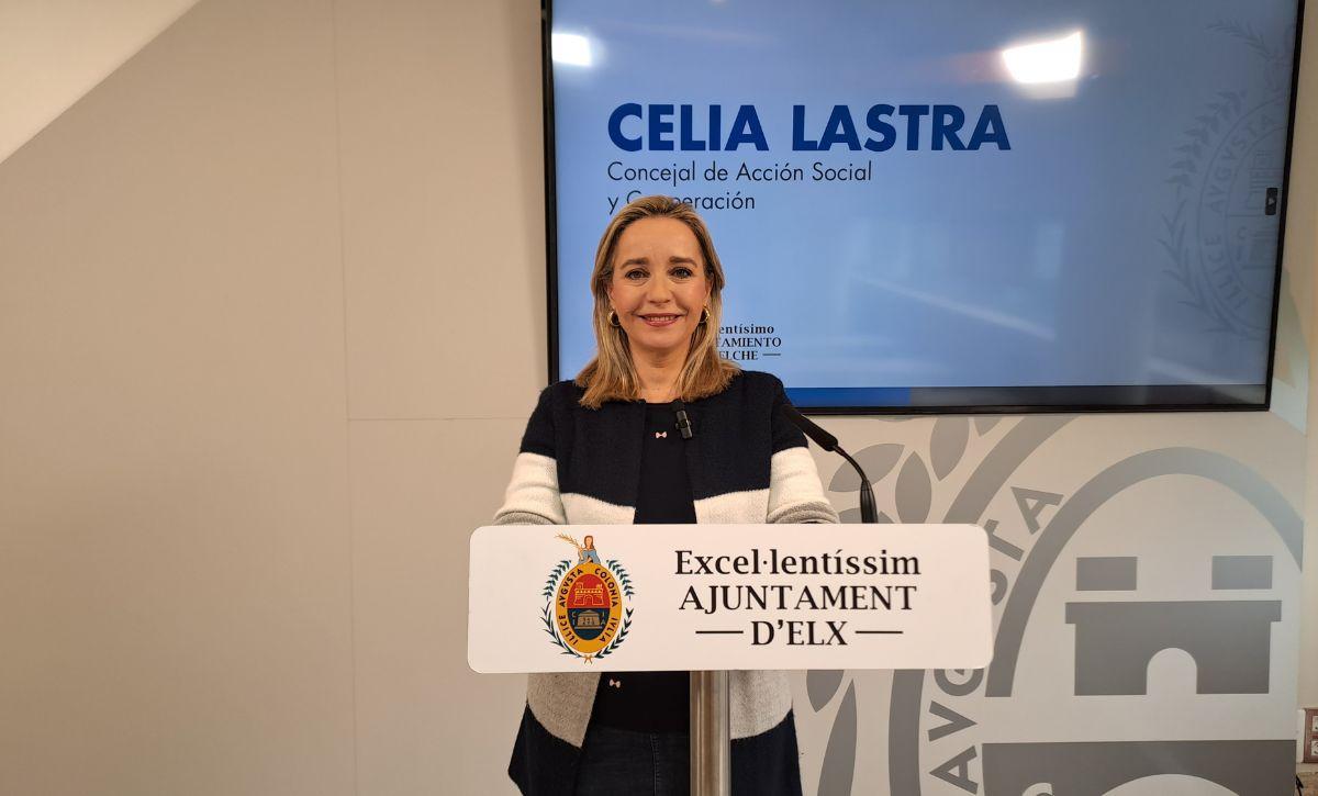 La edil Celia Lastra, concejal de Acción Social en el Ayuntamiento de Elche