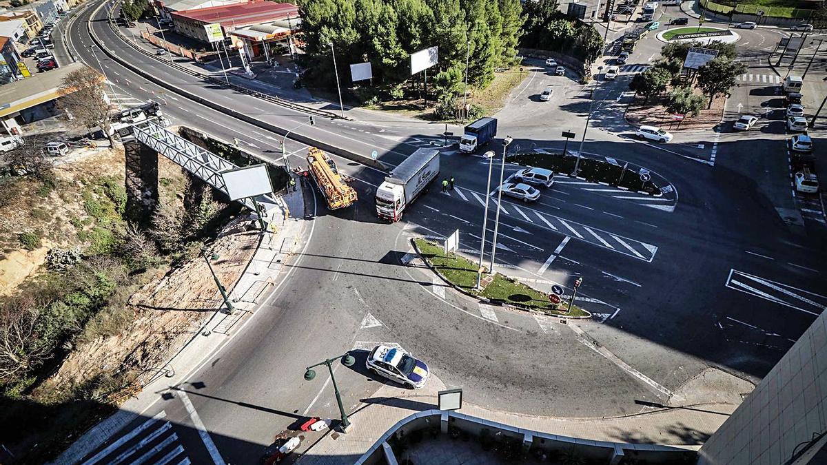 Lugar en el que está proyectada la rotonda del acceso norte a Alcoy. | JUANI RUZ