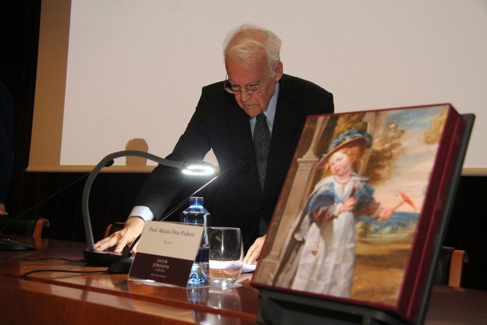 Matías Díaz Padrón, presidente de honor del Instituto Moll y autor del estudio 'Jacob Jordaens y España'