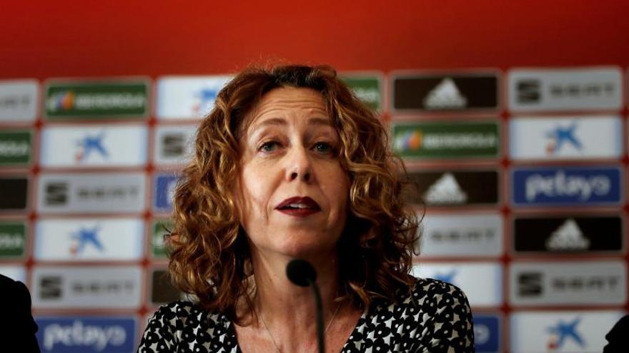 La vicepresidenta de la Federación Española de Fútbol, Ana Muñoz.