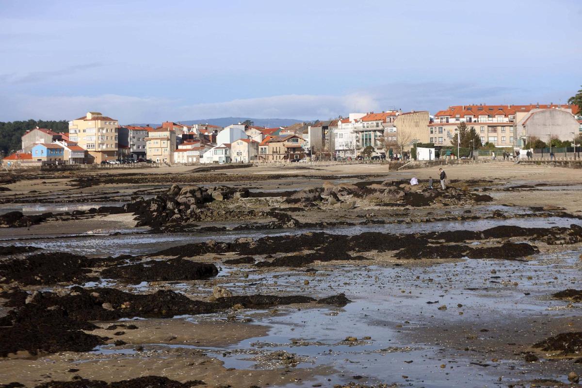 La ría asiste a las primeras "mareas vivas" del año.