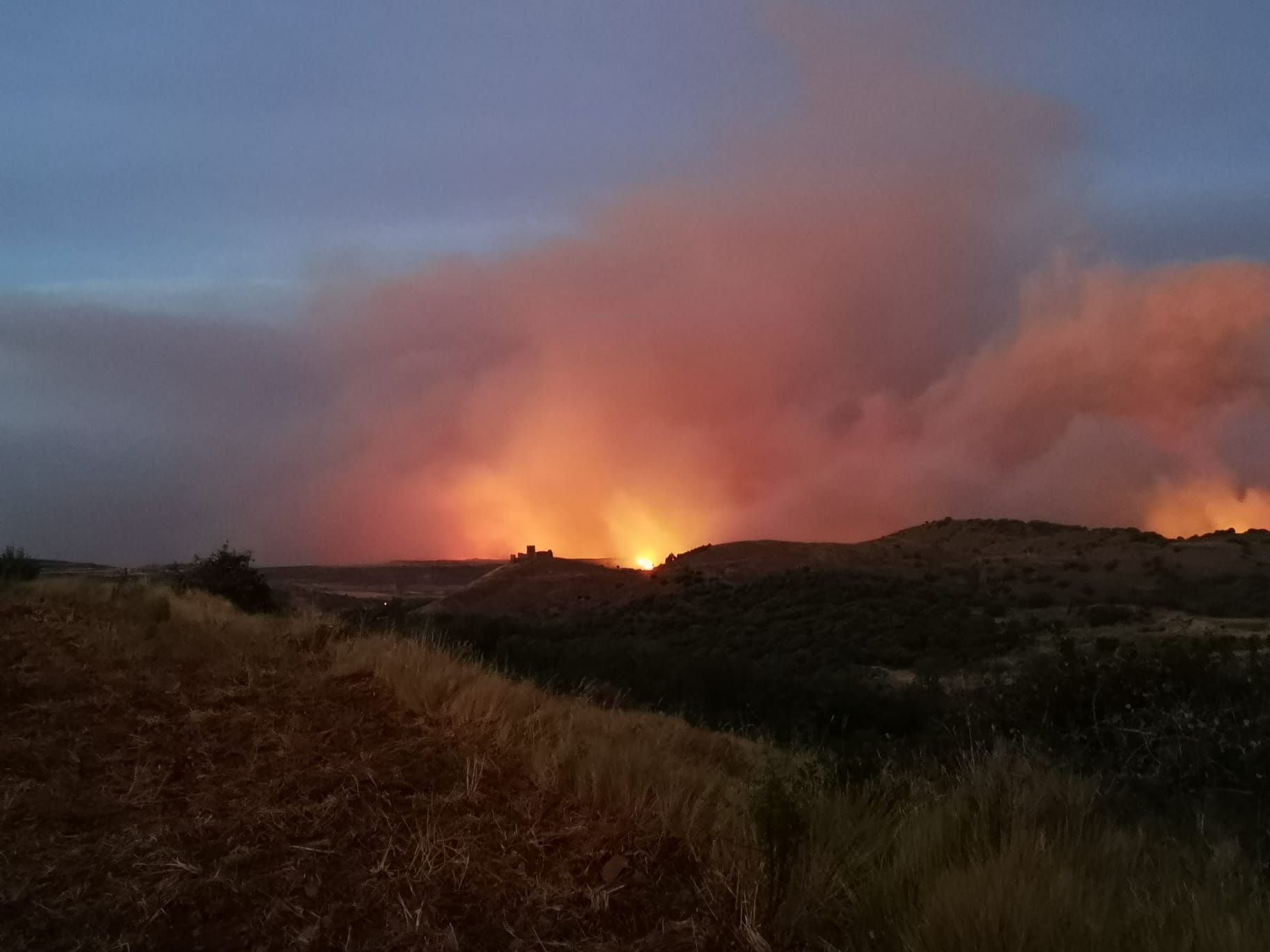 EN IMÁGENES | El incendio forestal de Añón de Moncayo