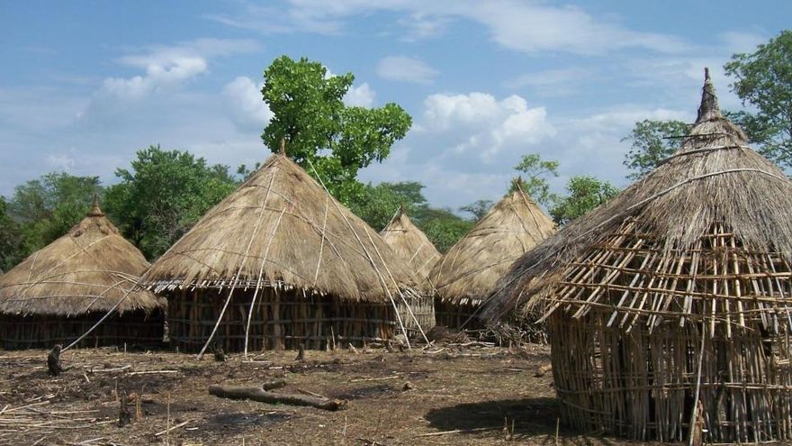 Viviendas de la región de Benishangul-Gumuz.