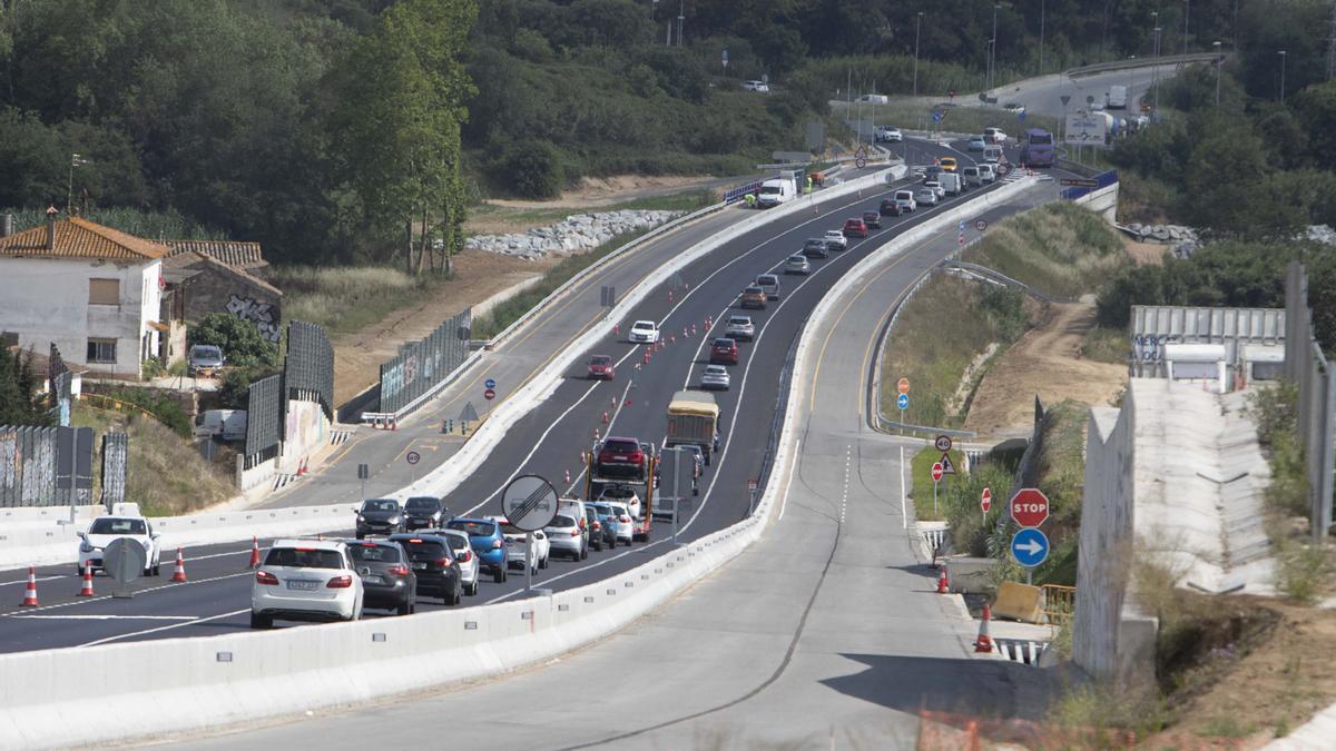 L'estat actual de les obres de l'N-II entre Tordera i Maçanet, ja molt avançades.