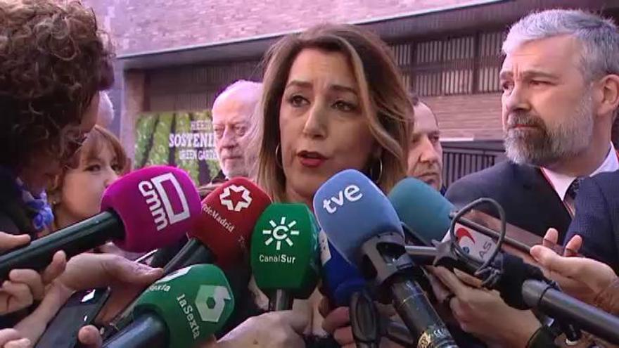 Susana Díaz advierte de que "toma nota" tras listas de Sánchez en Andalucía