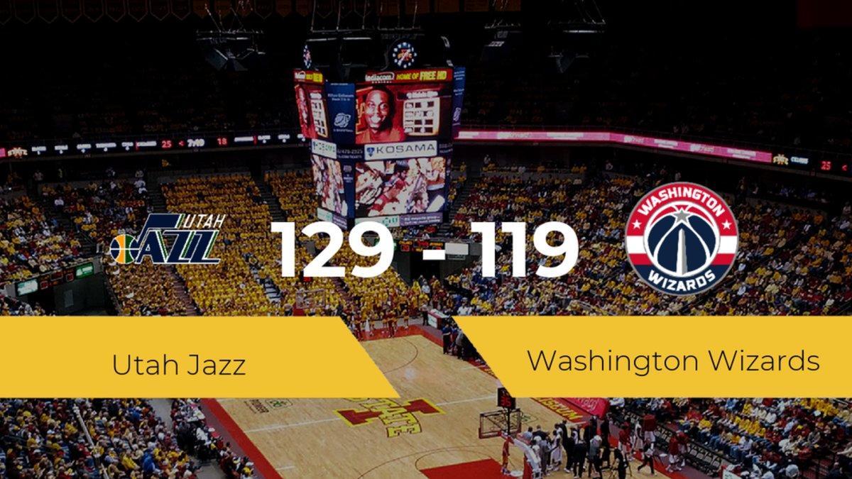 Utah Jazz se lleva la victoria frente a Washington Wizards por 129-119