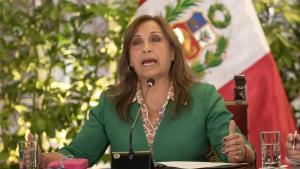 La presidenta de Perú, Dina Boluarte.