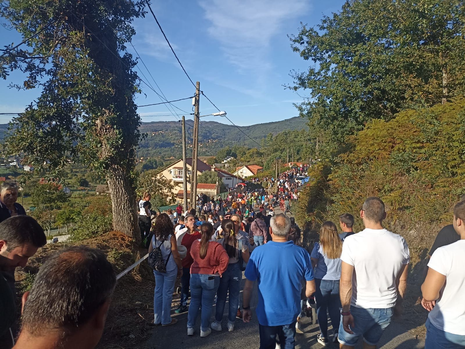 Espectacular descenso de carrilanas en Soutomaior