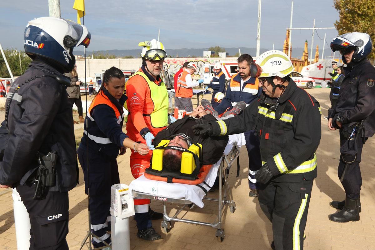 Simulacro de accidente con víctimas en El Arenal