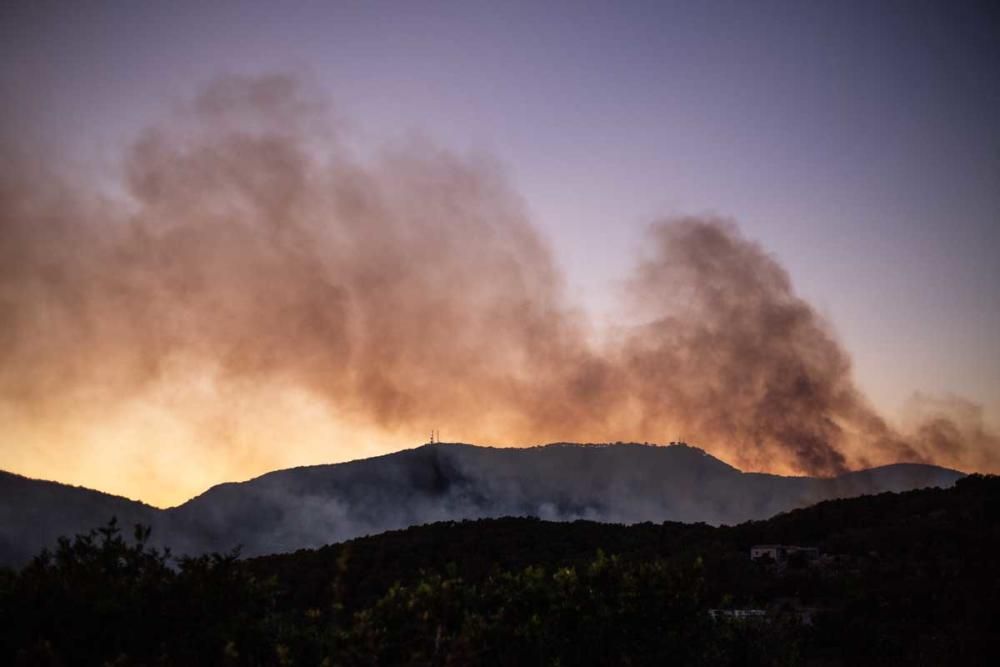 Incendio forestal en Ibiza