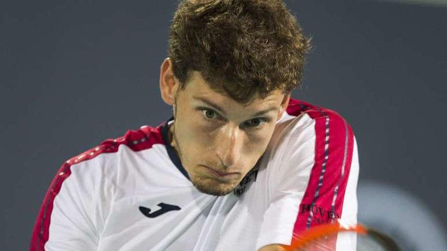 Pablo Carreño, ayer, en su duelo ante Kevin Anderson.